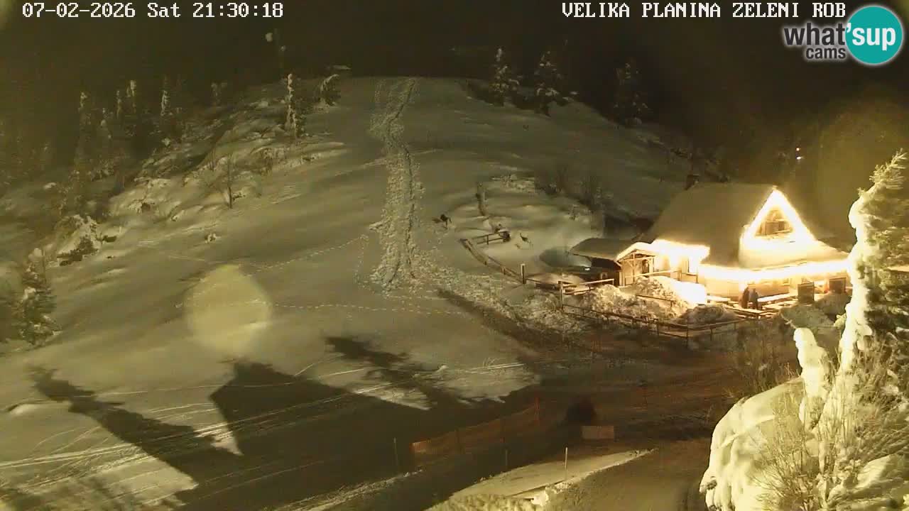 Zeleni Rob – kamera v živo | Velika Planina