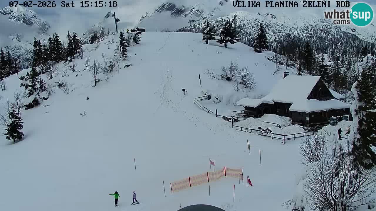 Zeleni Rob – kamera v živo | Velika Planina