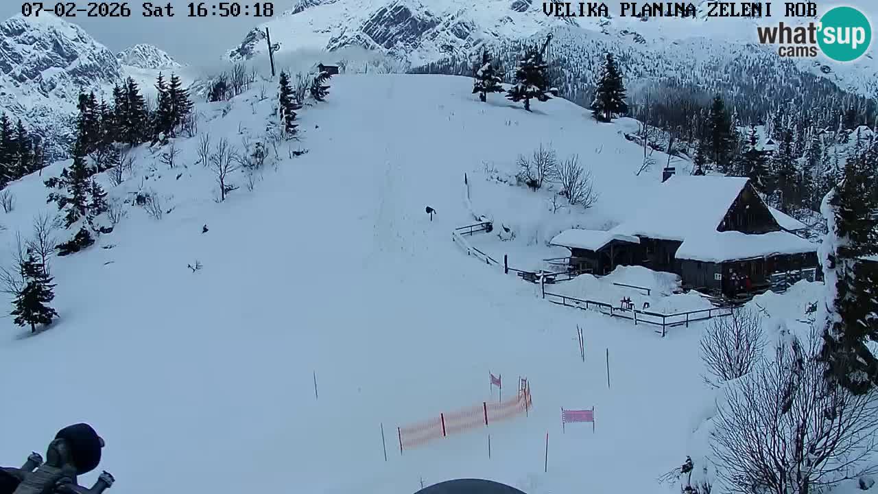 Zeleni Rob | Webcam en vivo Velika Planina