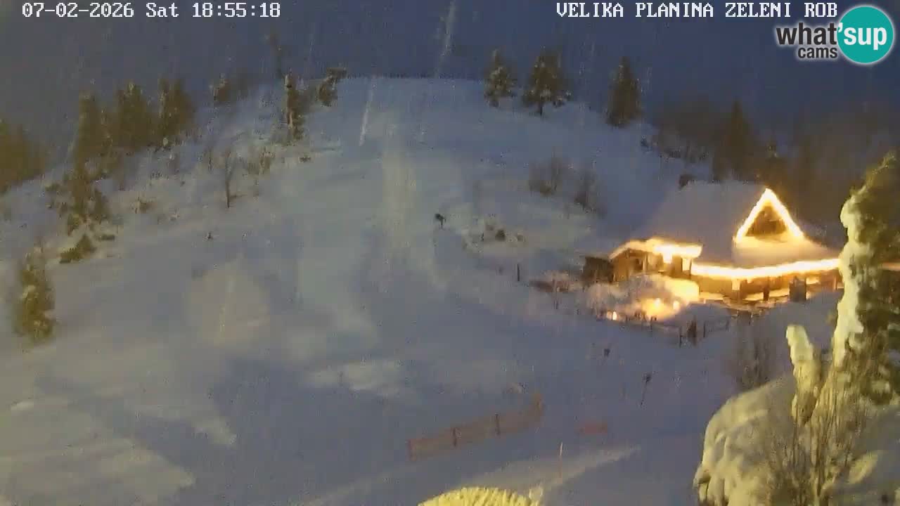 Zeleni Rob – kamera v živo | Velika Planina