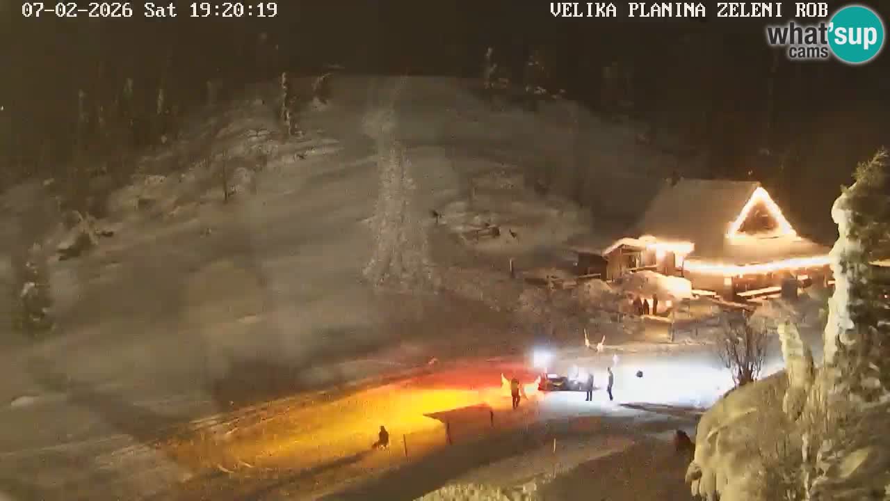 Zeleni Rob | Webcam en vivo Velika Planina