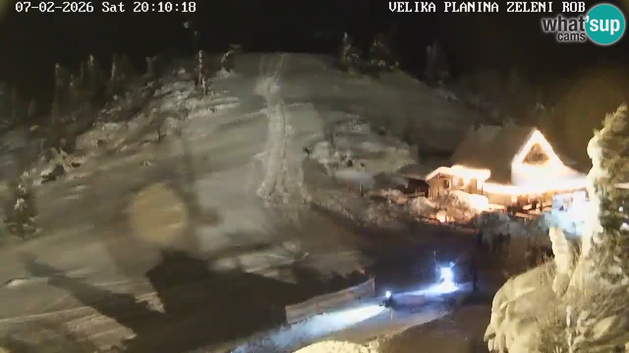 Zeleni Rob – kamera v živo | Velika Planina