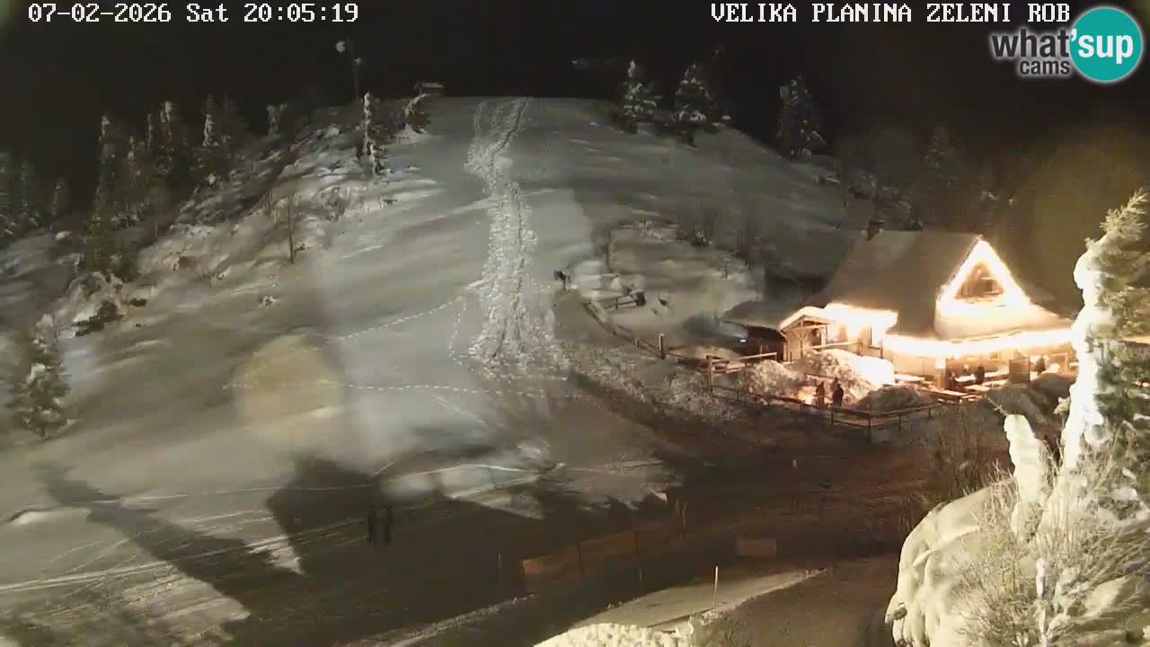 Zeleni Rob | Webcam en vivo Velika Planina