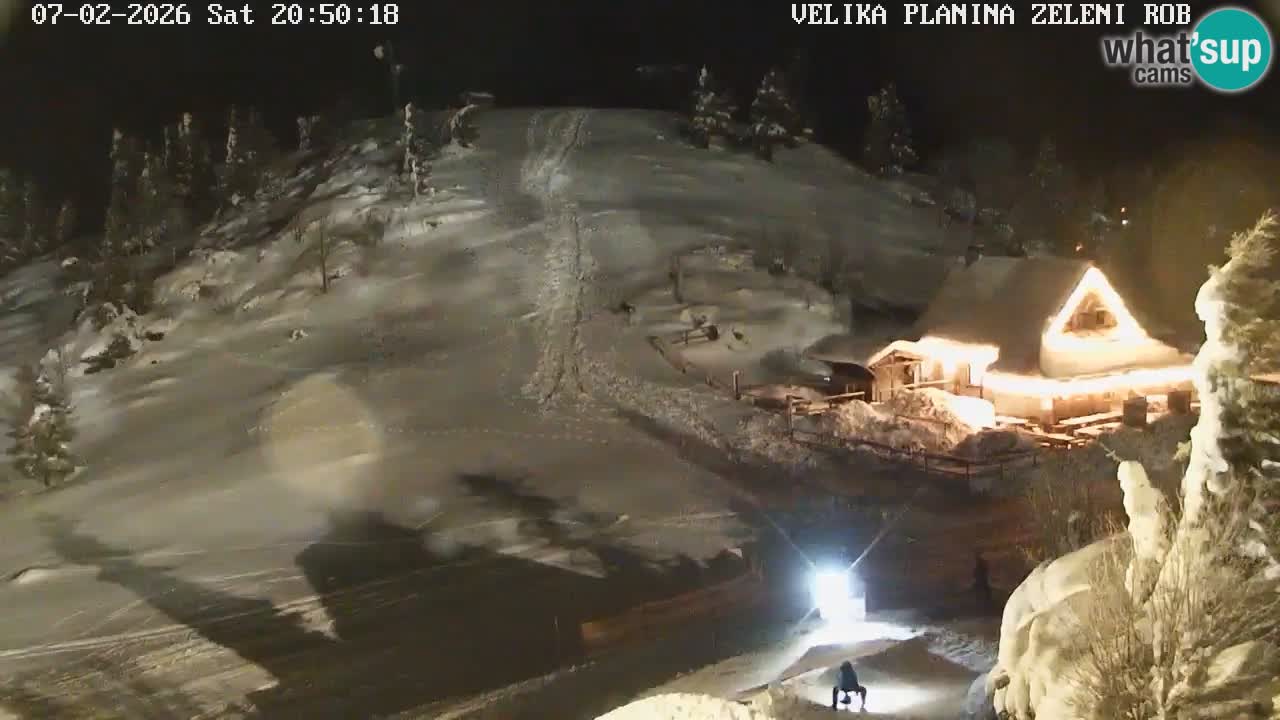 Zeleni Rob – kamera v živo | Velika Planina