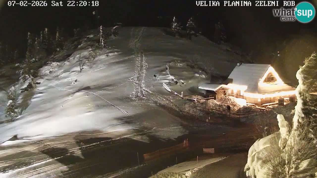 Zeleni Rob – kamera v živo | Velika Planina