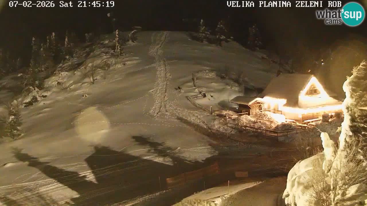 Zeleni Rob – kamera v živo | Velika Planina