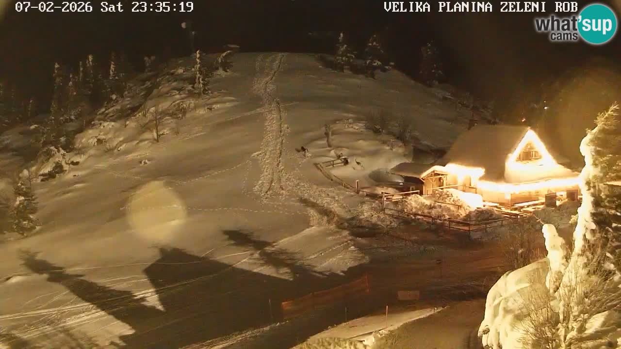Zeleni Rob – kamera v živo | Velika Planina