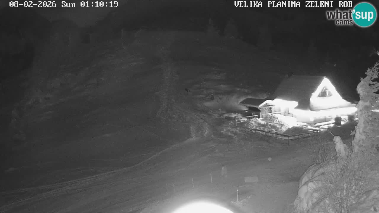 Zeleni Rob | Webcam en vivo Velika Planina