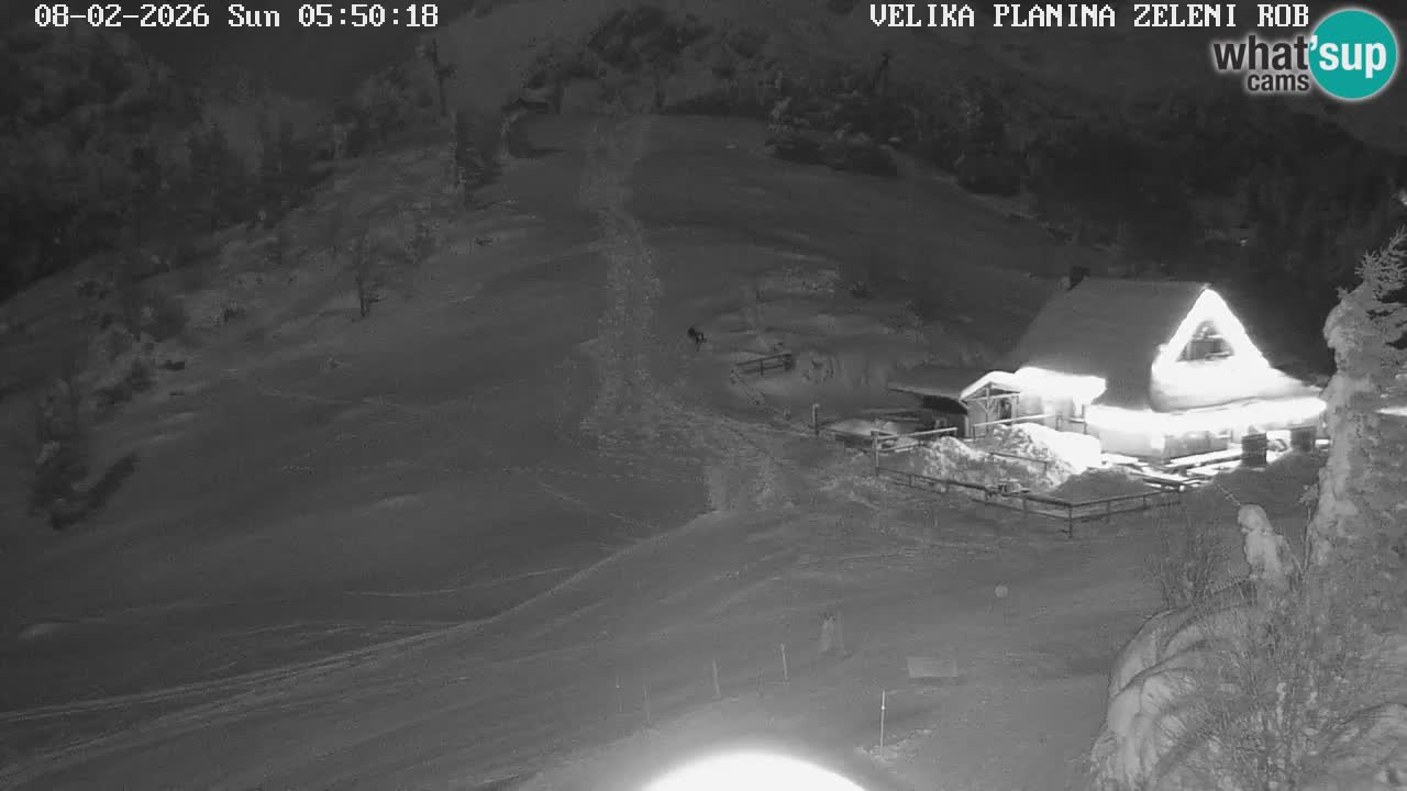 Zeleni Rob – kamera v živo | Velika Planina
