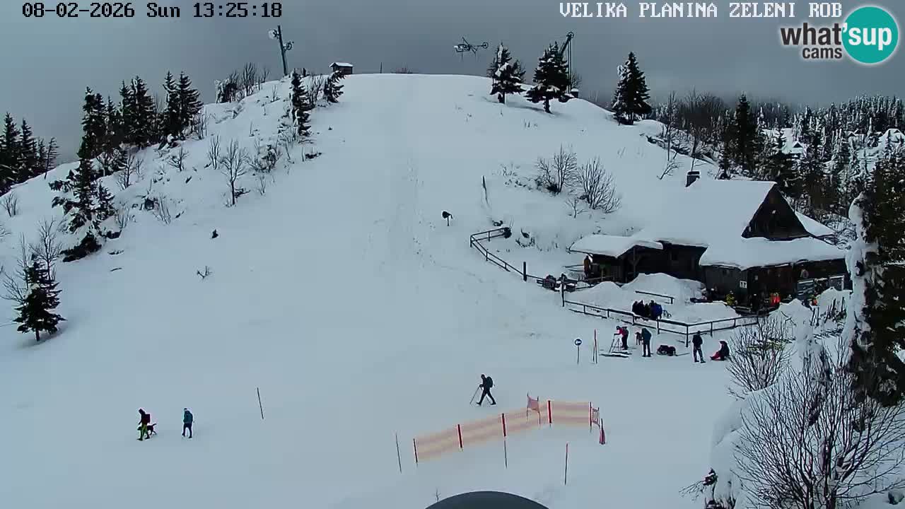 Zeleni Rob – kamera v živo | Velika Planina