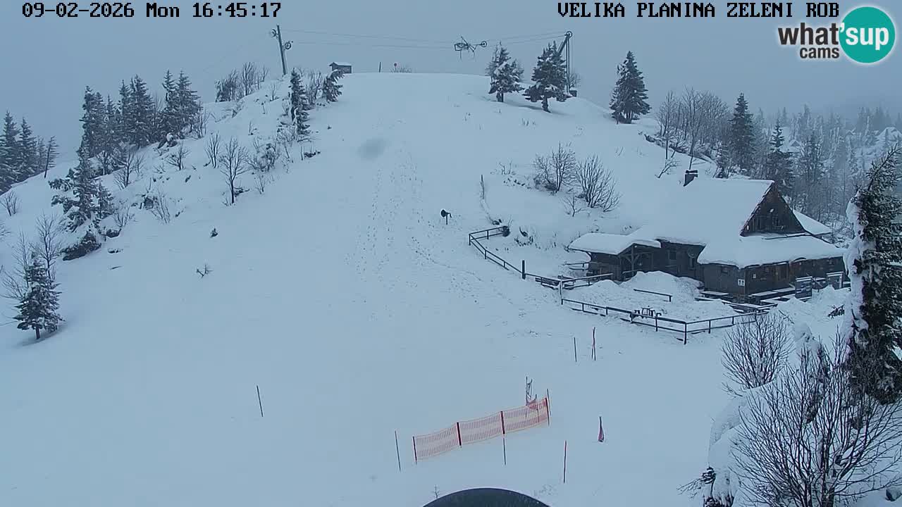 Zeleni Rob | Webcam en vivo Velika Planina