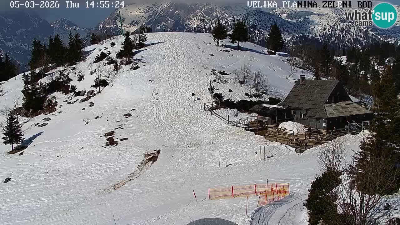 Zeleni Rob | Webcam live Velika Planina