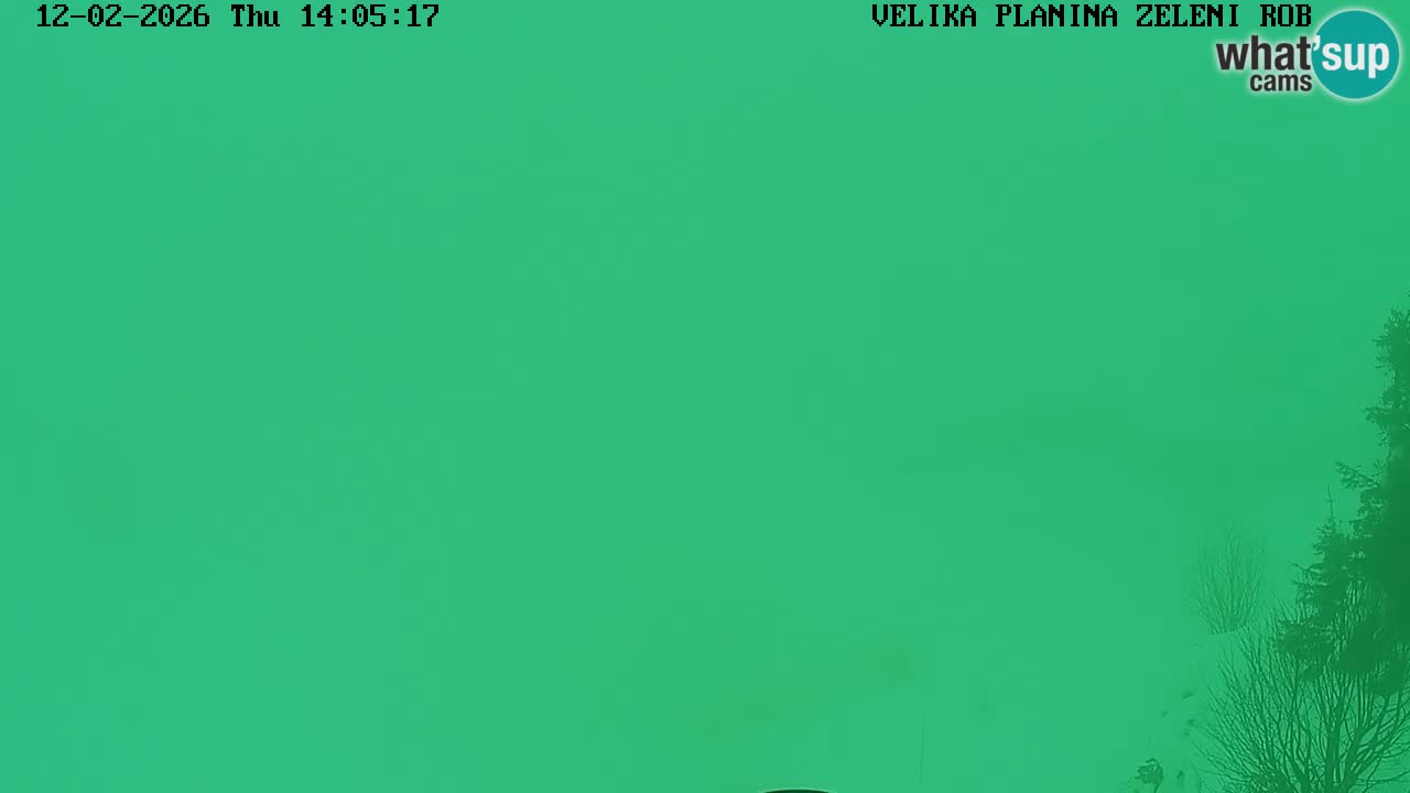 Zeleni Rob | Webcam en vivo Velika Planina