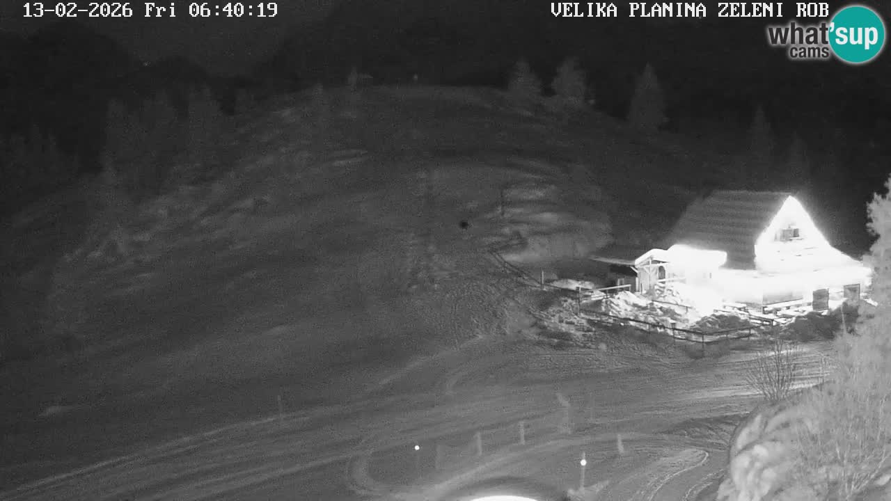 Zeleni Rob | Webcam en vivo Velika Planina