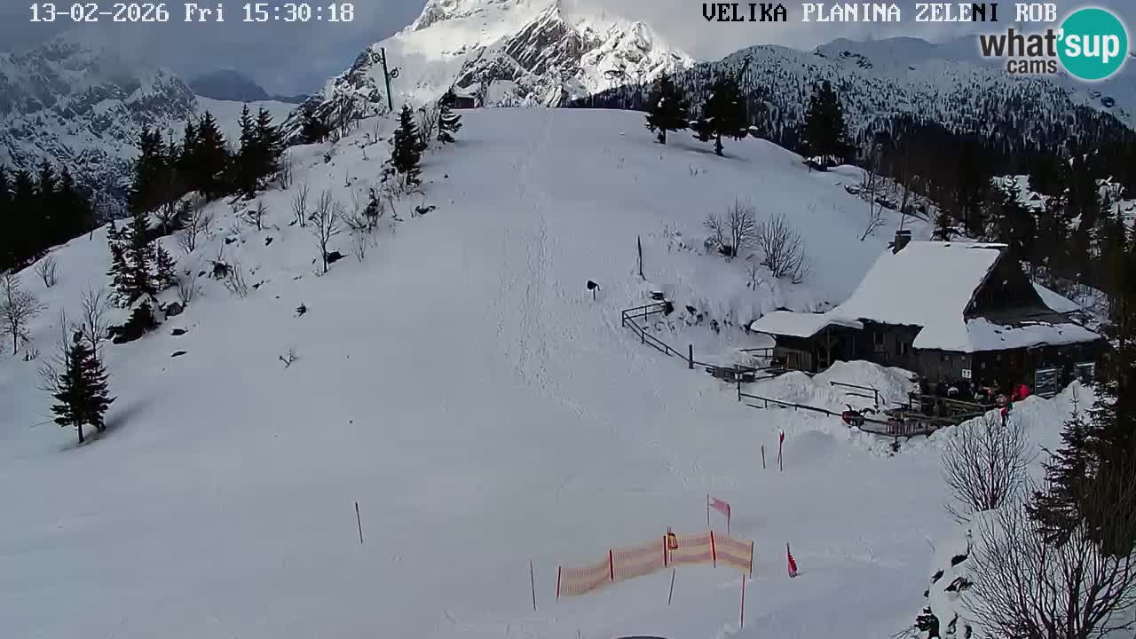 Zeleni Rob | Web kamera Velika Planina