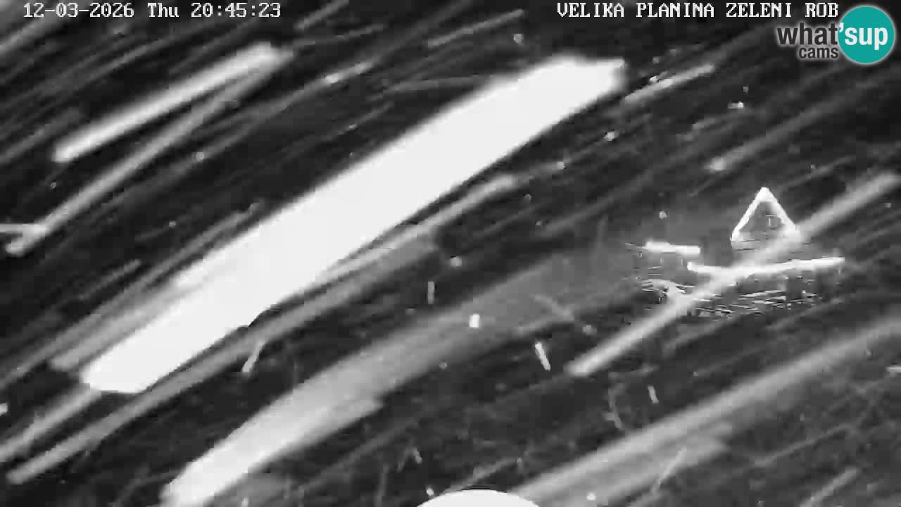 Zeleni Rob – kamera v živo | Velika Planina