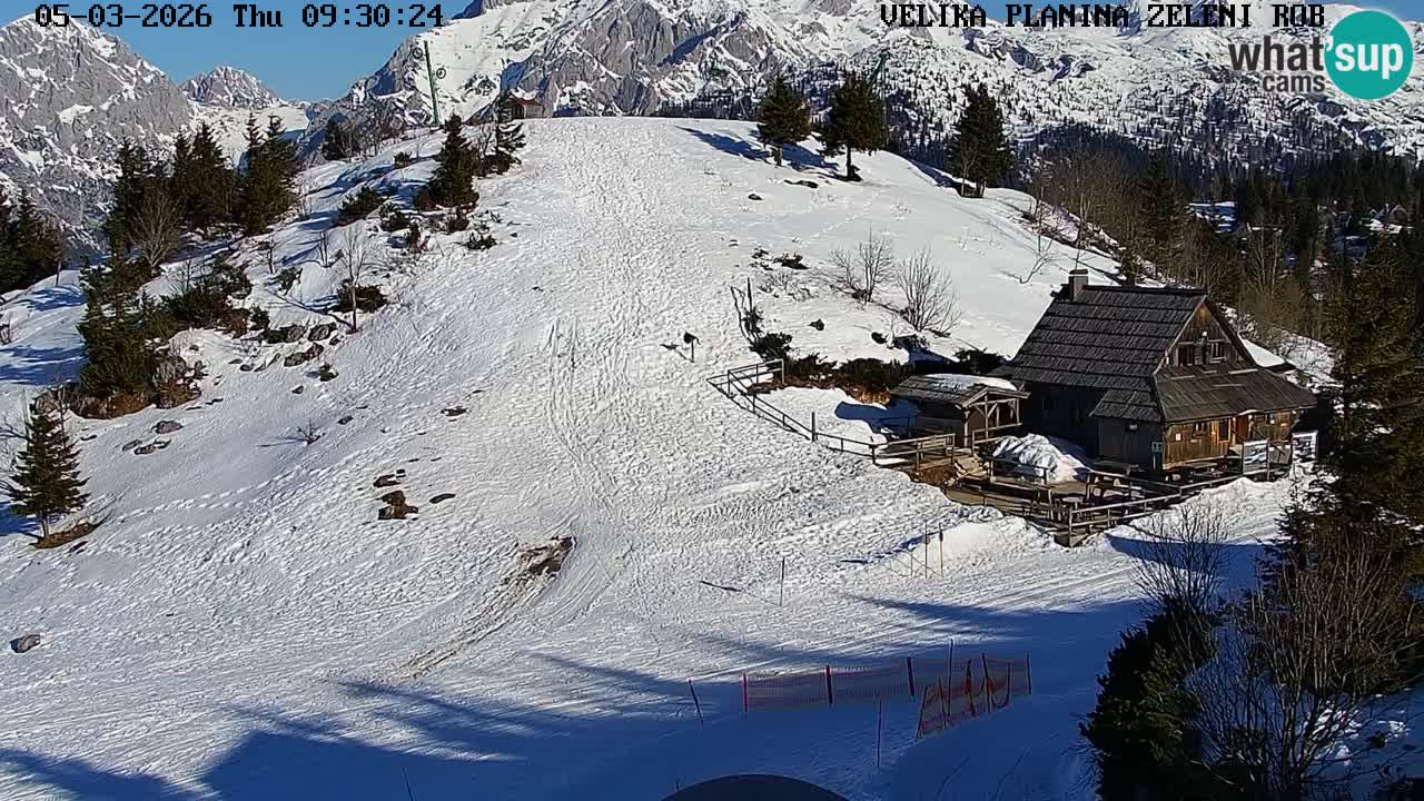 Zeleni Rob – Webcam live | Velika Planina