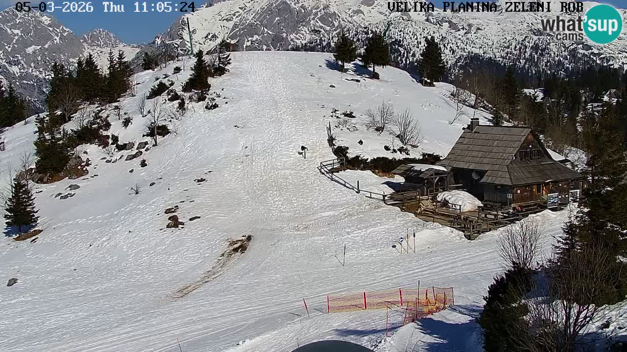 Zeleni Rob – Webcam live | Velika Planina