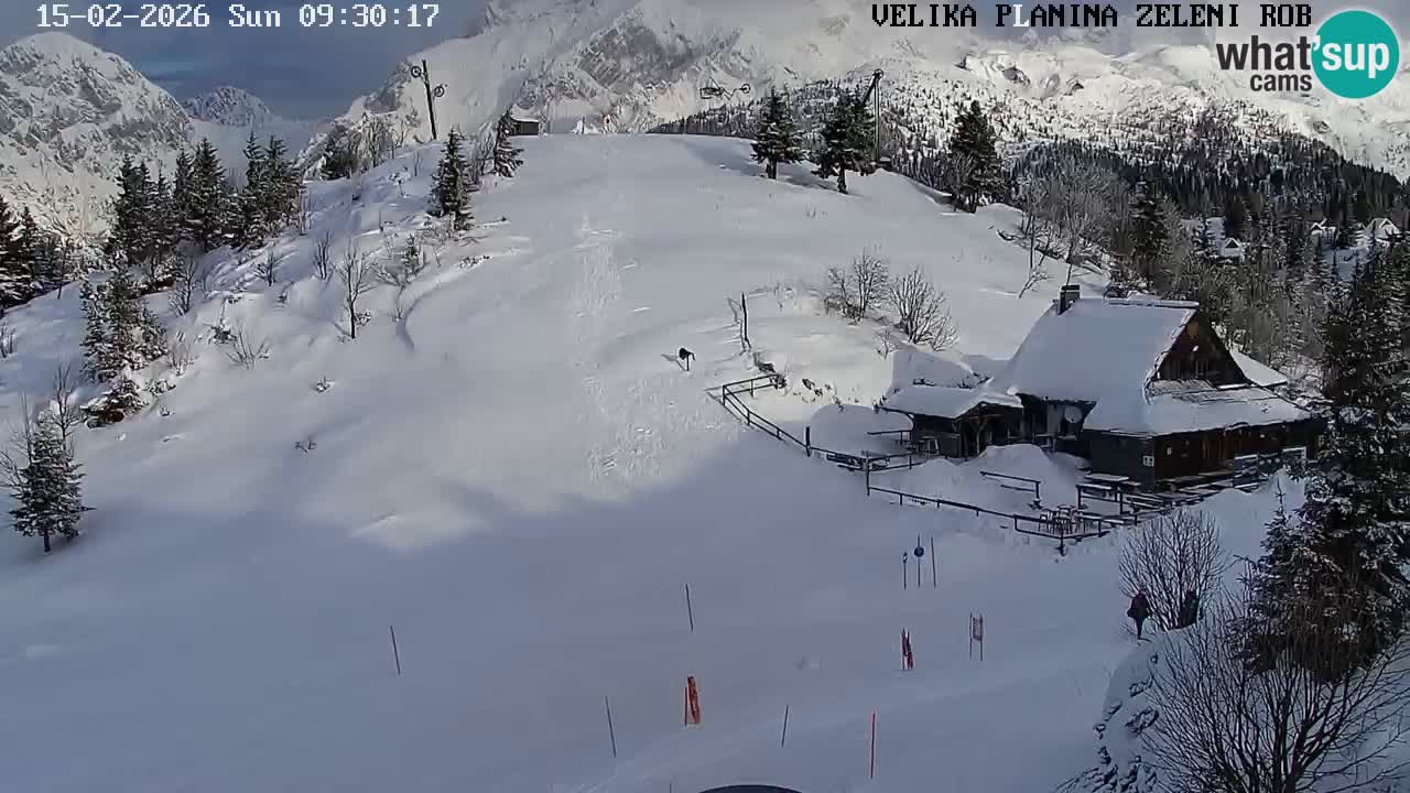 Zeleni Rob | Webcam en vivo Velika Planina