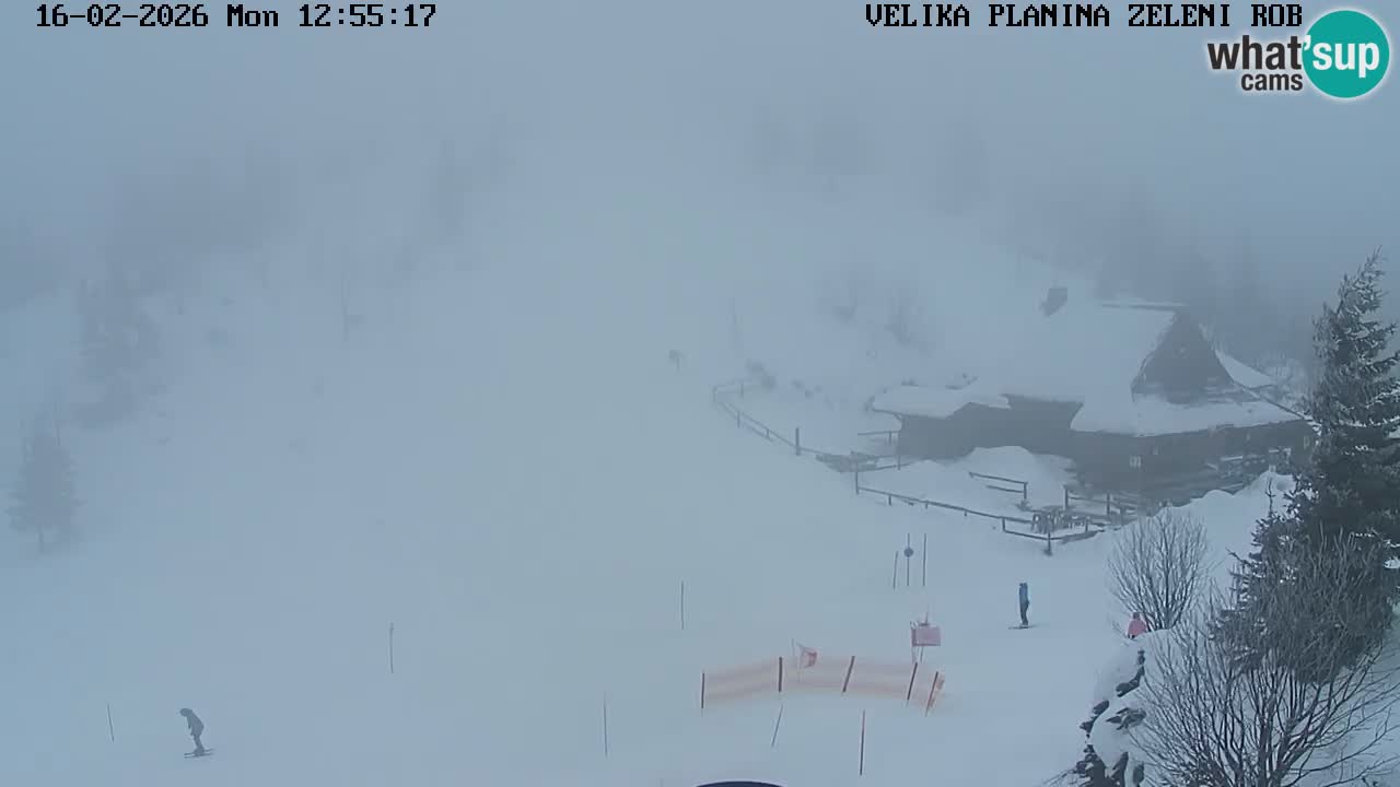 Zeleni Rob – kamera v živo | Velika Planina