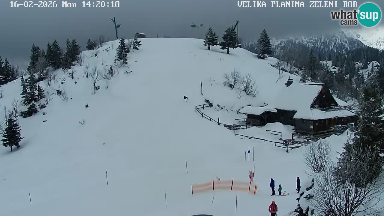 Zeleni Rob – kamera v živo | Velika Planina