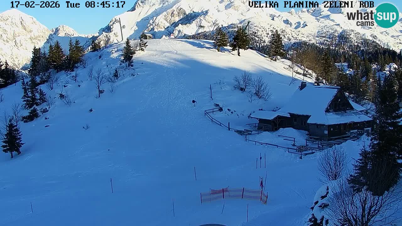 Zeleni Rob – kamera v živo | Velika Planina