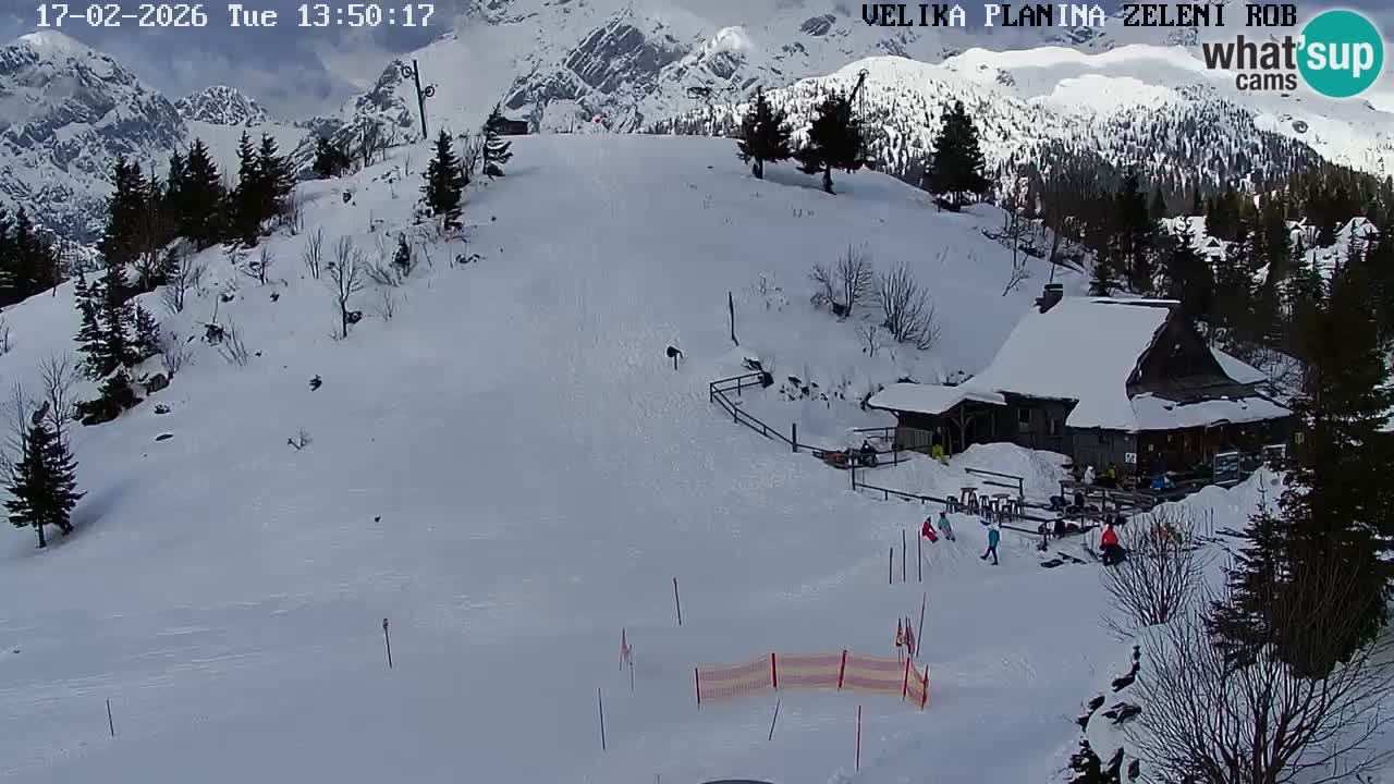 Zeleni Rob | Webcam en vivo Velika Planina