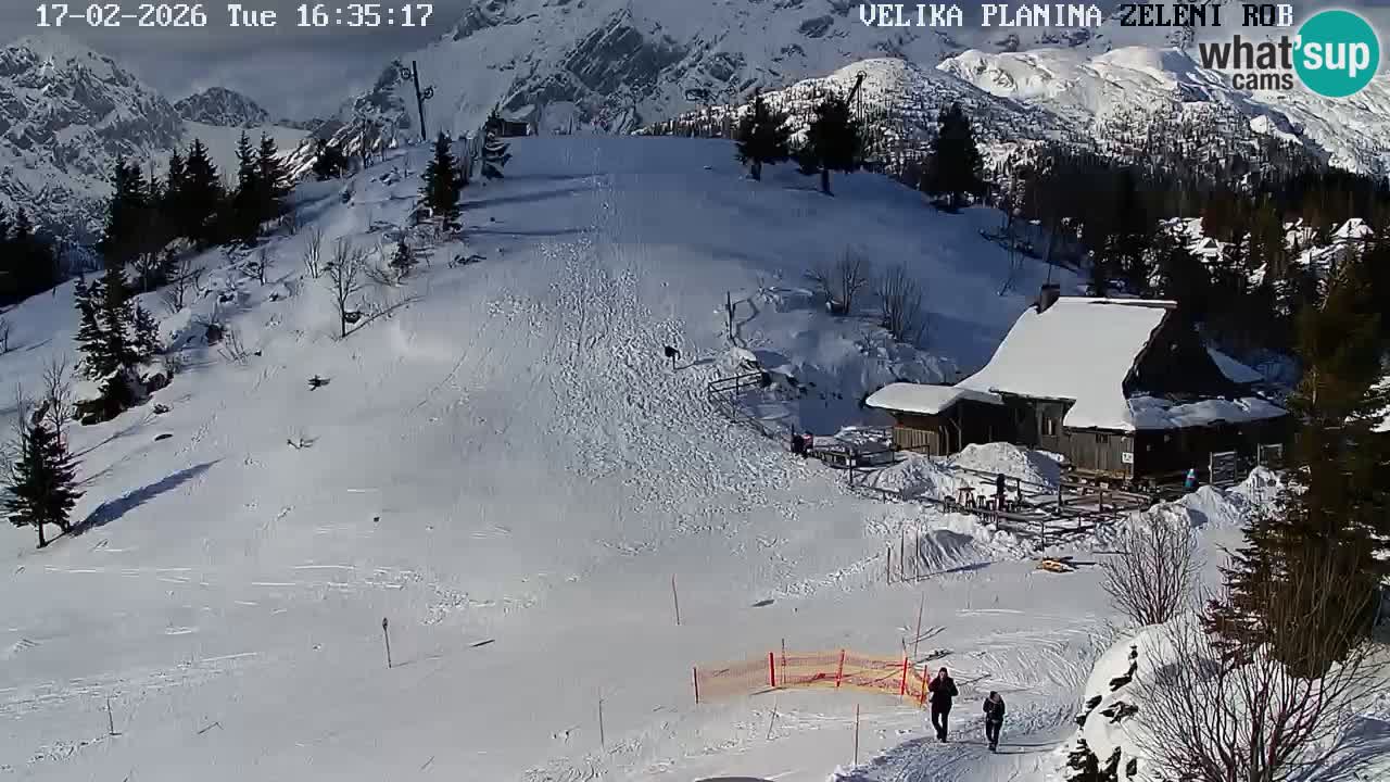 Zeleni Rob | Webcam en vivo Velika Planina