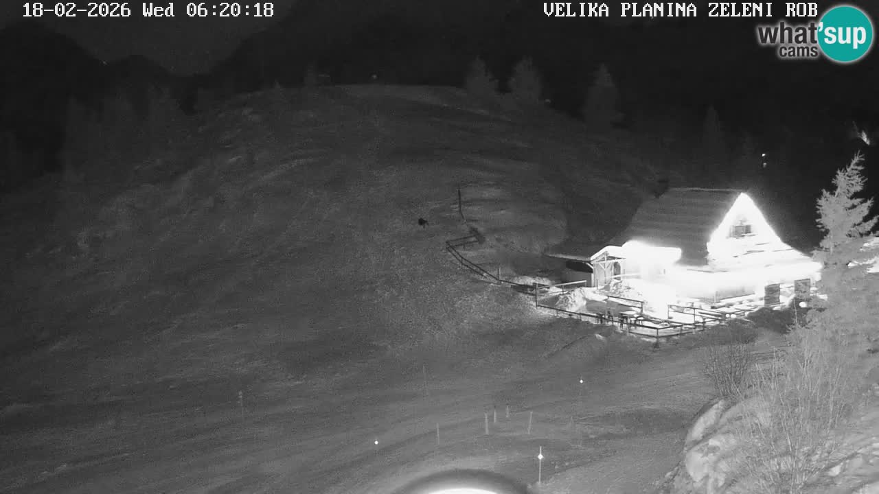 Zeleni Rob | Webcam en vivo Velika Planina