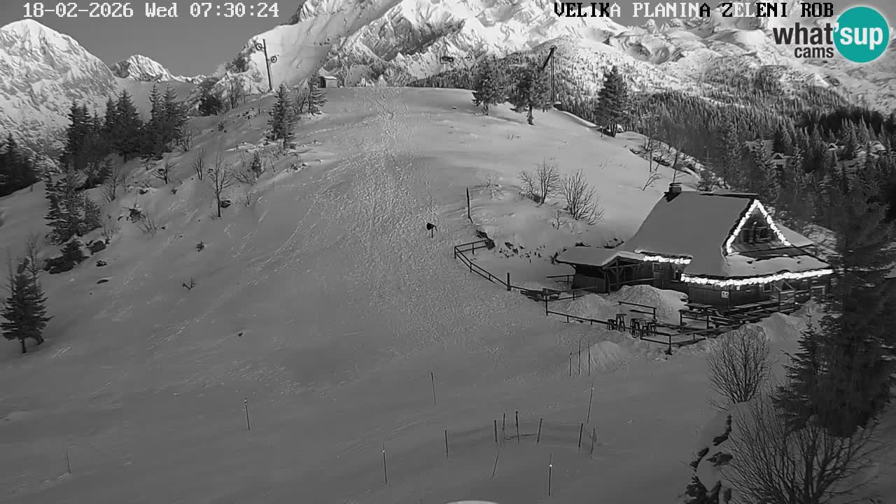 Zeleni Rob | Webcam en vivo Velika Planina