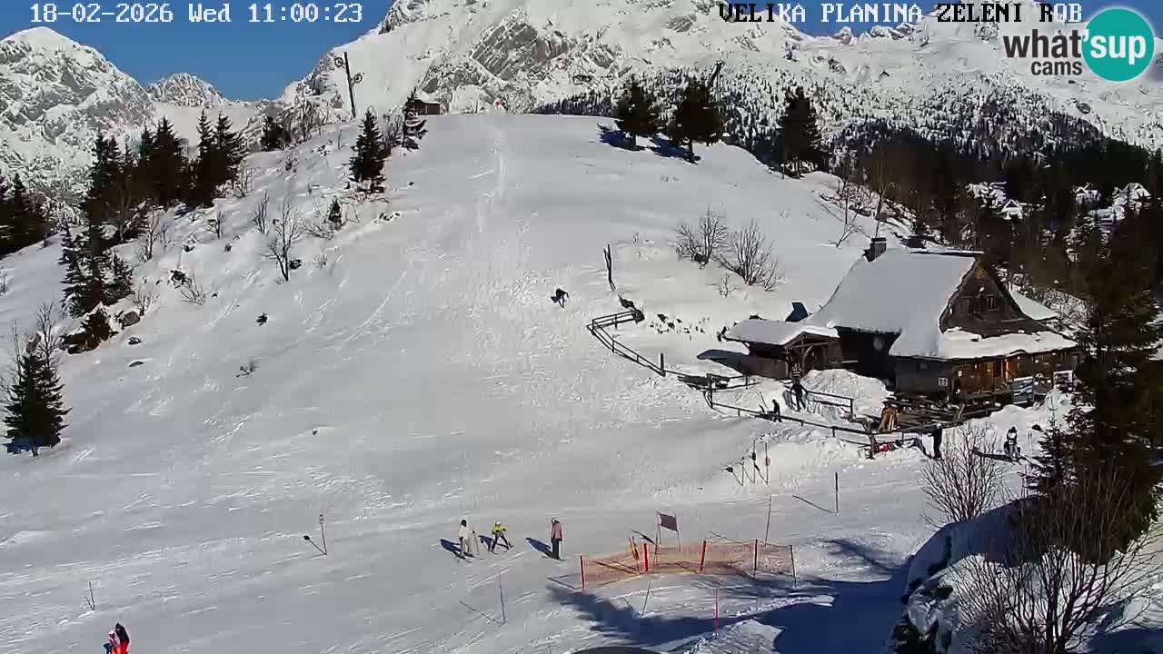 Zeleni Rob | Webcam en vivo Velika Planina