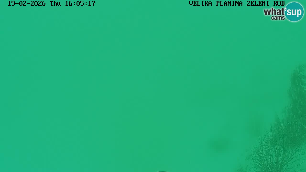 Zeleni Rob – kamera v živo | Velika Planina
