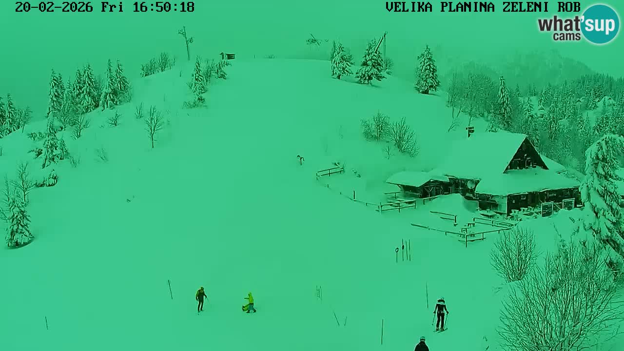 Zeleni Rob – kamera v živo | Velika Planina