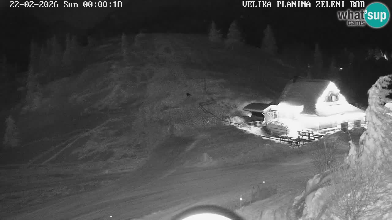 Zeleni Rob – kamera v živo | Velika Planina