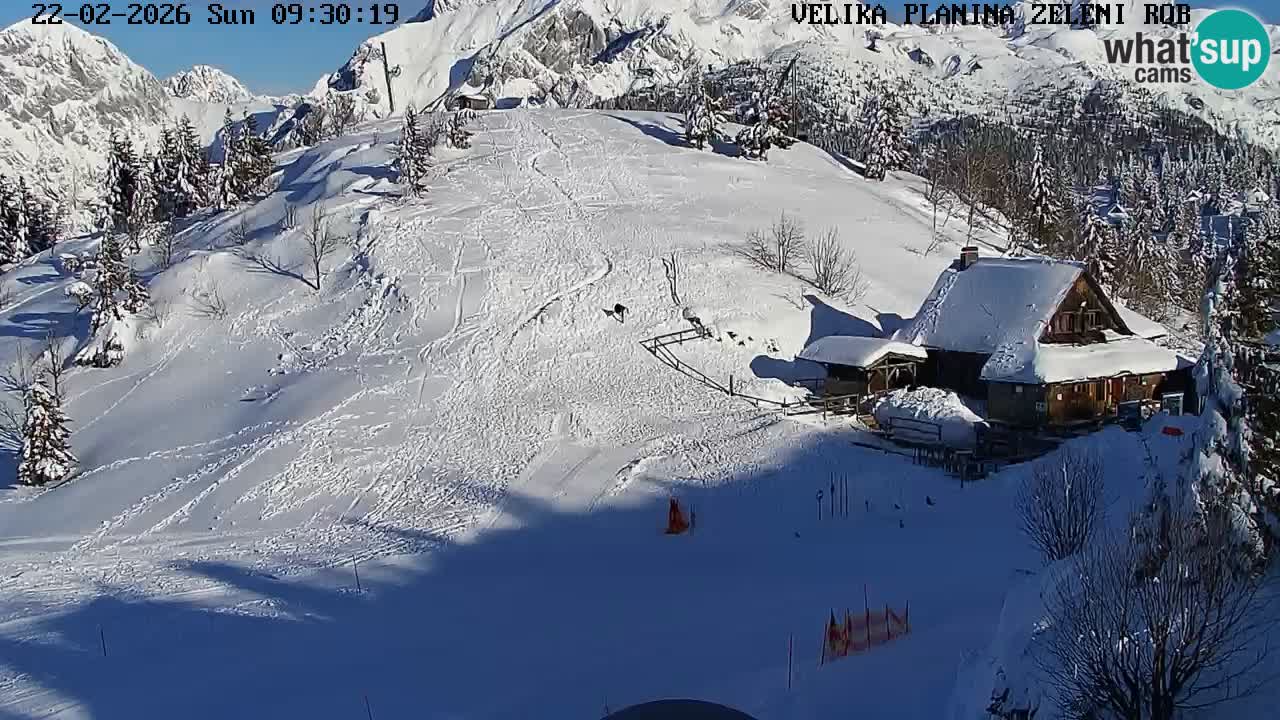 Zeleni Rob | Webcam en vivo Velika Planina