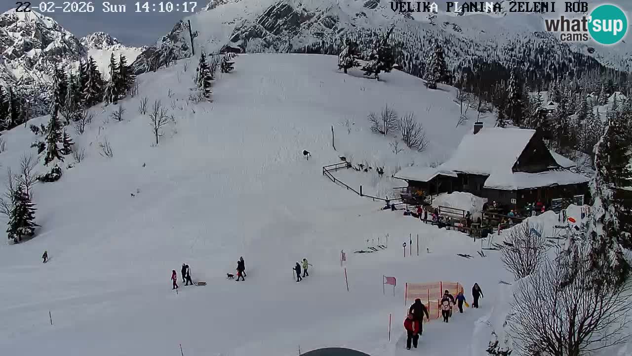 Zeleni Rob | Webcam en vivo Velika Planina