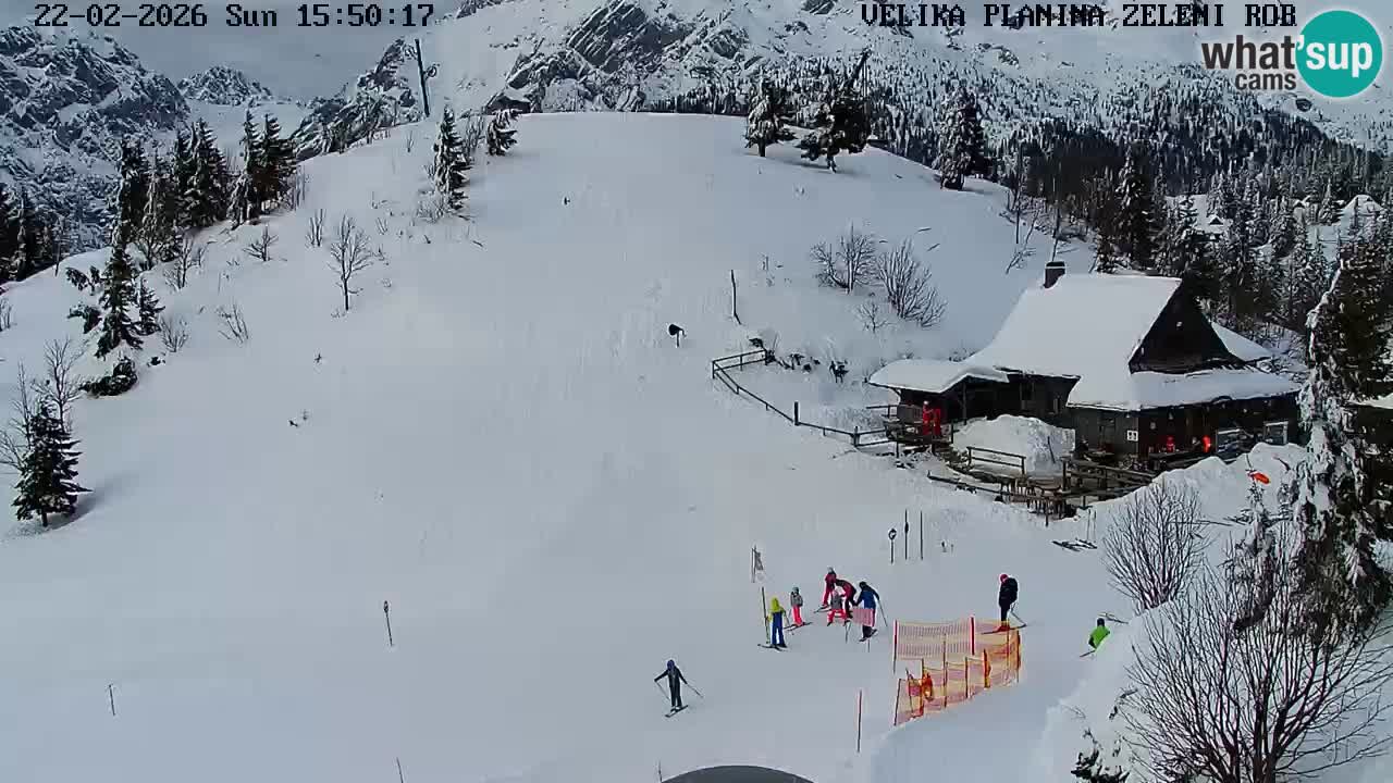 Zeleni Rob | Webcam en vivo Velika Planina