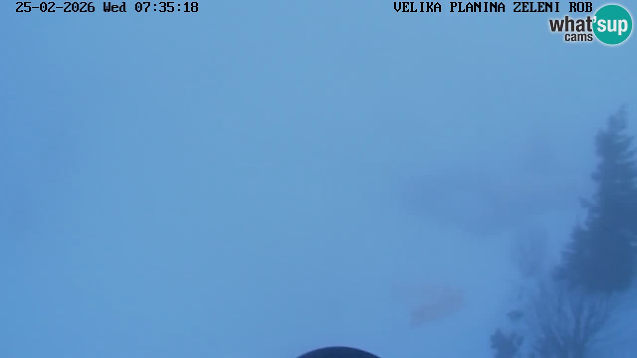 Zeleni Rob – kamera v živo | Velika Planina