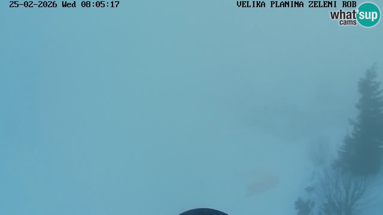 Zeleni Rob – kamera v živo | Velika Planina