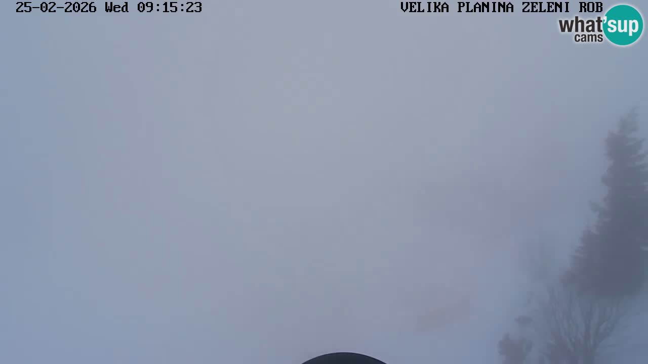 Zeleni Rob – kamera v živo | Velika Planina