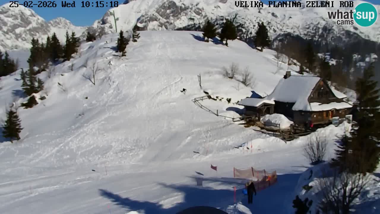 Zeleni Rob – Webcam live | Velika Planina