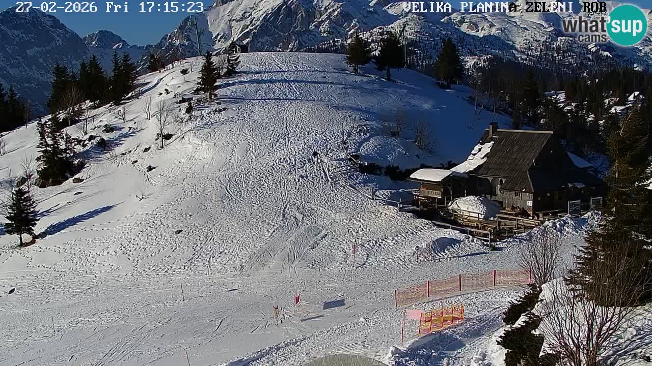 Zeleni Rob – kamera v živo | Velika Planina