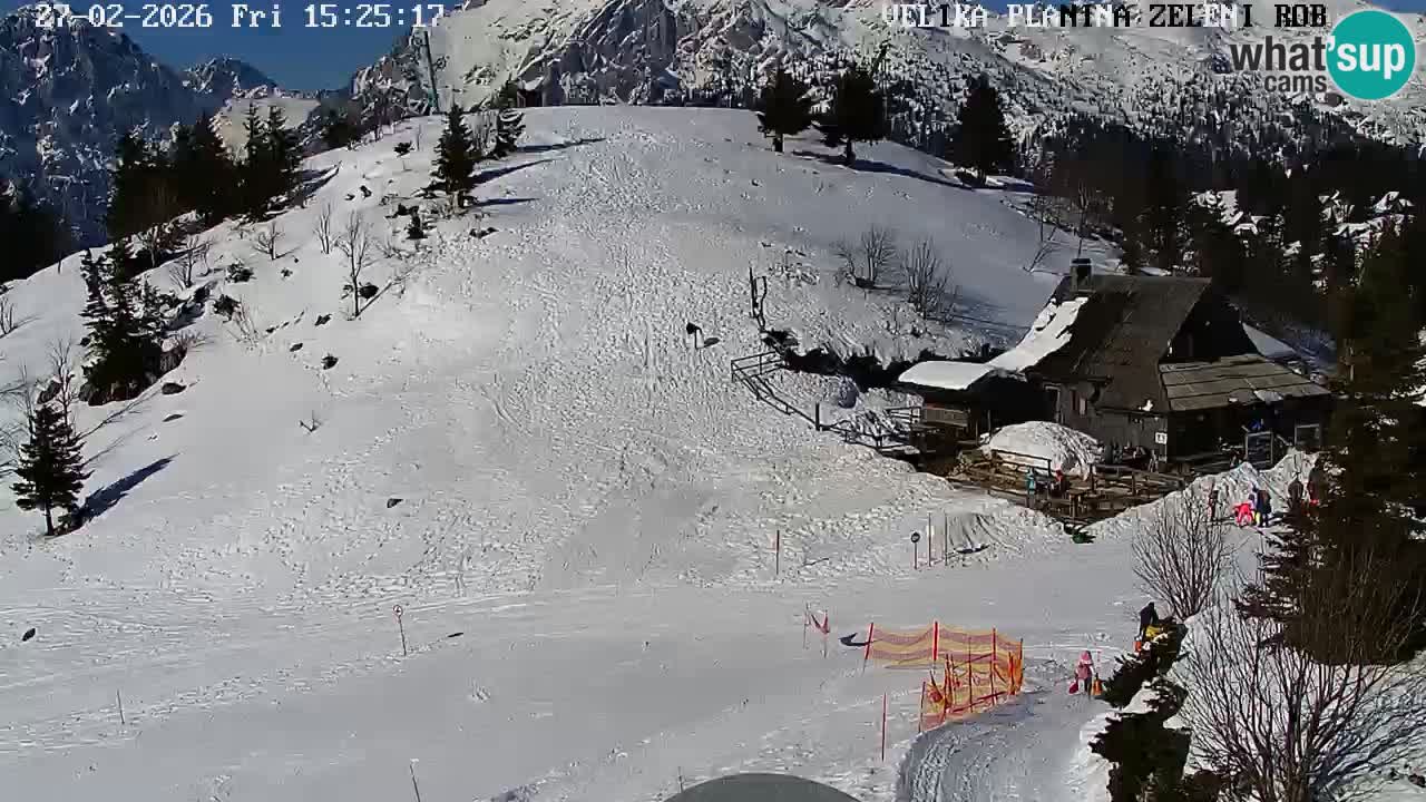 Zeleni Rob – kamera v živo | Velika Planina