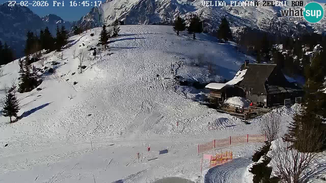Zeleni Rob – kamera v živo | Velika Planina