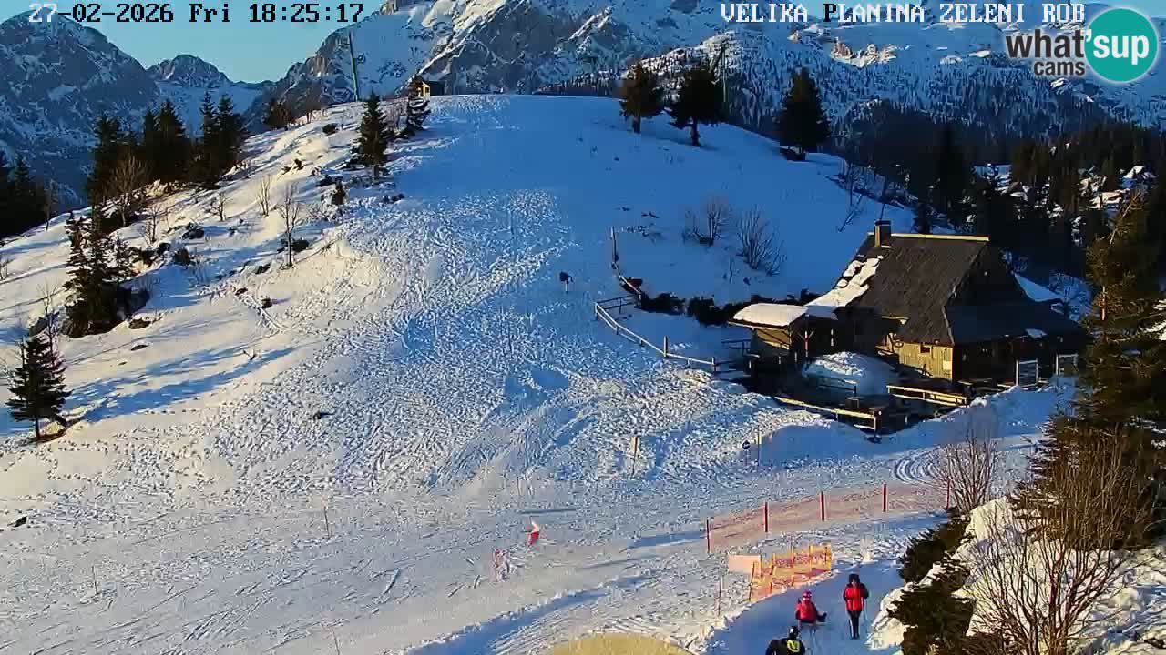 Zeleni Rob | Webcam en vivo Velika Planina