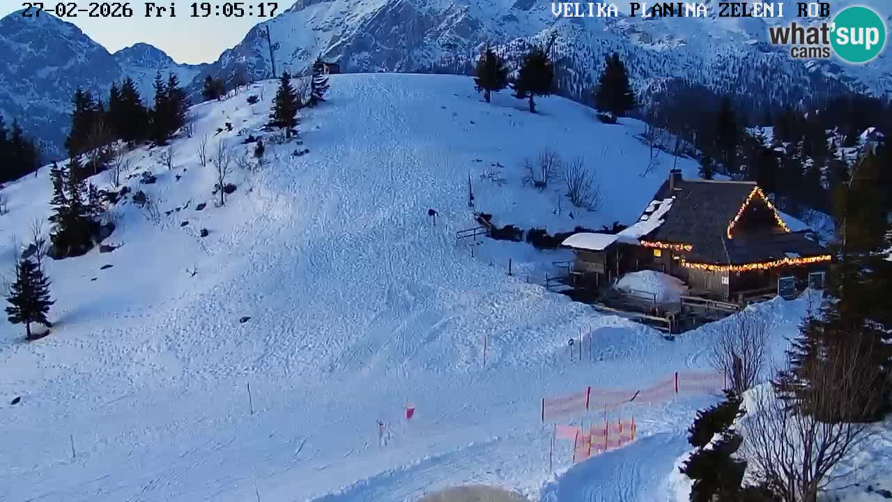 Zeleni Rob – Webcam live | Velika Planina