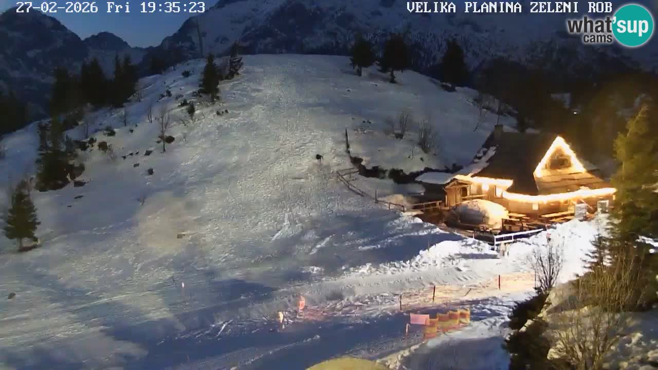 Zeleni Rob | Webcam live Velika Planina