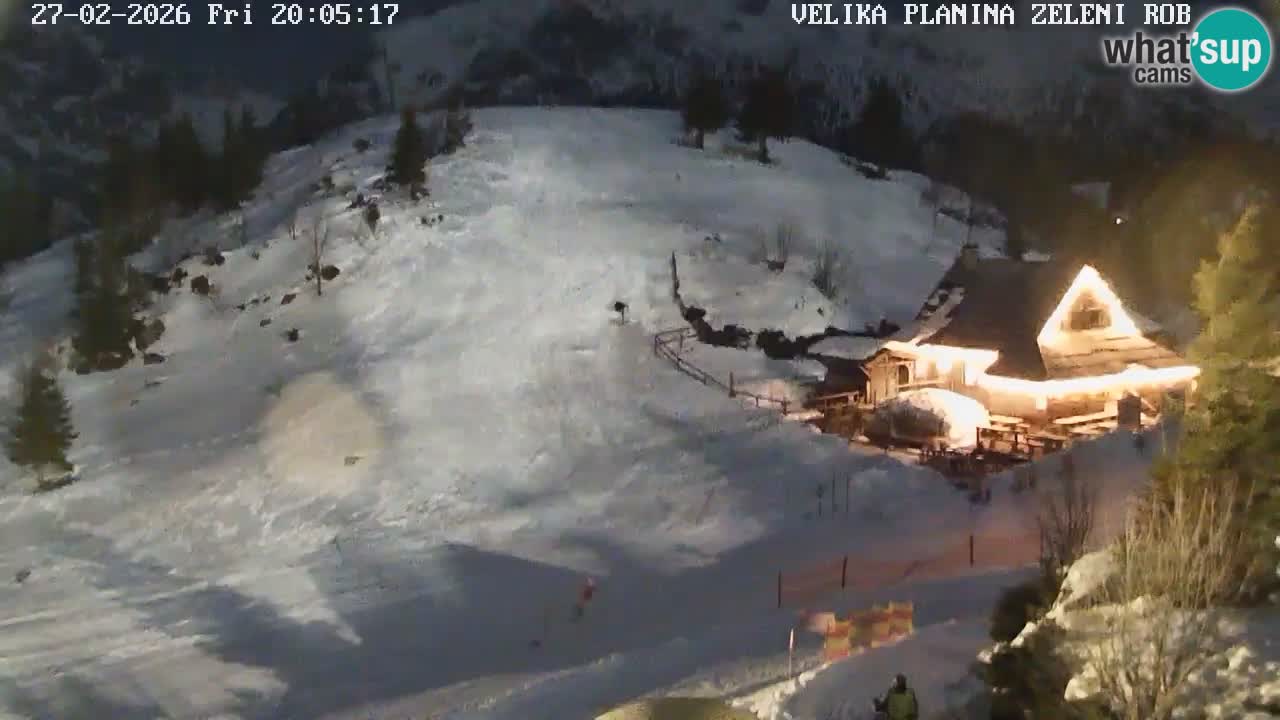 Zeleni Rob – kamera v živo | Velika Planina