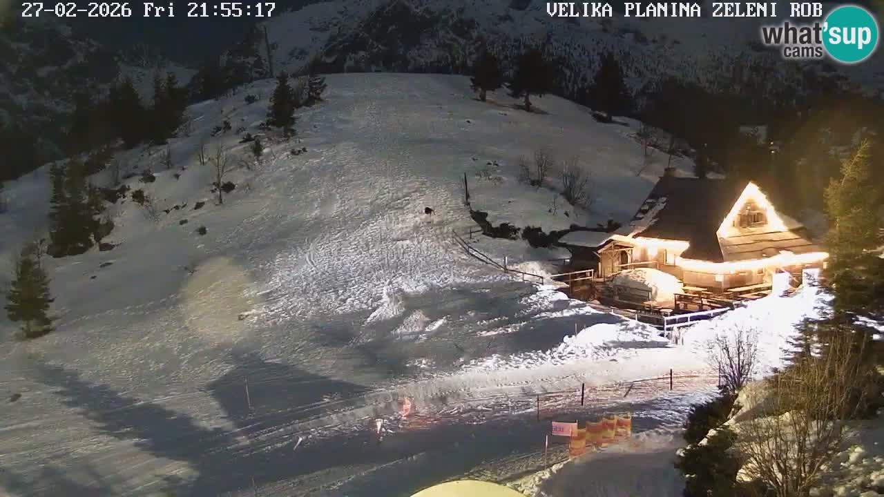 Zeleni Rob | Webcam en vivo Velika Planina