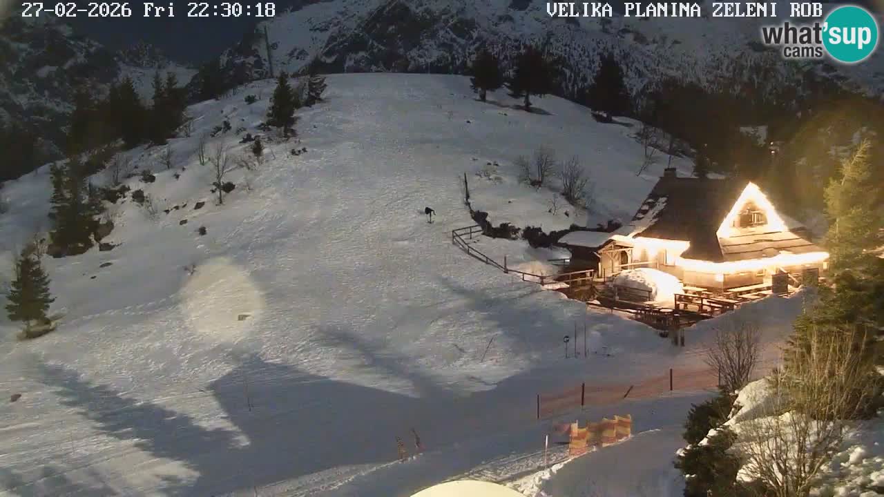 Zeleni Rob – kamera v živo | Velika Planina